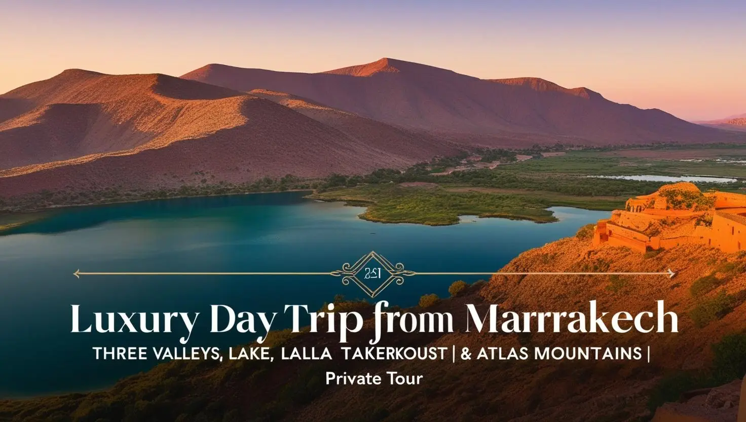 Luxury Day Trip from Marrakech: Three Valleys, Lake Lalla Takerkoust & Atlas Mountains | Private Tour